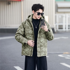 大货标50灰鸭绒男装羽绒服连帽C317-Y7865-P225控298，男装羽绒服，电商C317