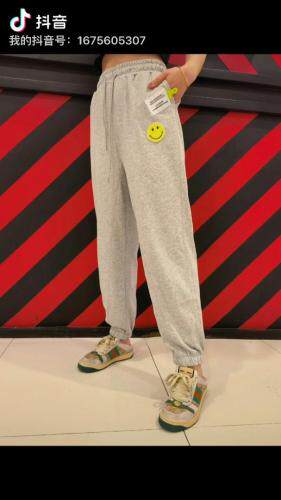 夹子笑脸卫裤，女装休闲裤，菲库feiku