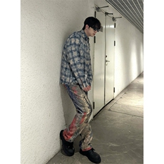 【有货】数码印花牛仔裤男款美式高街直筒裤子N0097CC-特P72，男装牛仔裤，星座1007（原301D）