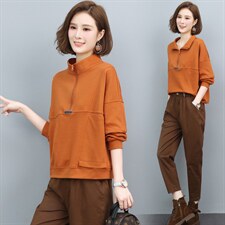 三年不下架(2024年新款)秋冬春棒球服卫衣女宽松显瘦收腰立领女，女装卫衣/绒衫，璐依舞