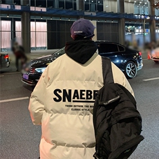 港风新款冬季时尚潮流百搭字母印花加厚棉服MY62062特批75控118，男装棉衣，电商A268A