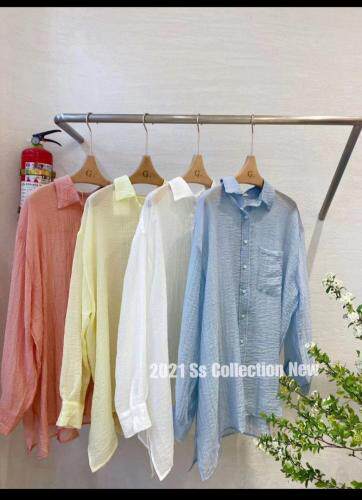 夏款防晒衬衫，女装衬衫，G