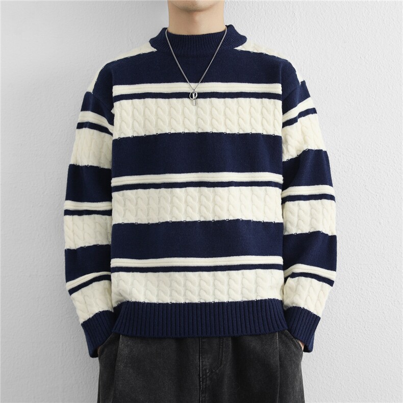 潮流秋冬宽松青年时尚针织外套复古毛衣男士TK6022-P62,男装针织衫/毛衣,星座1105-3