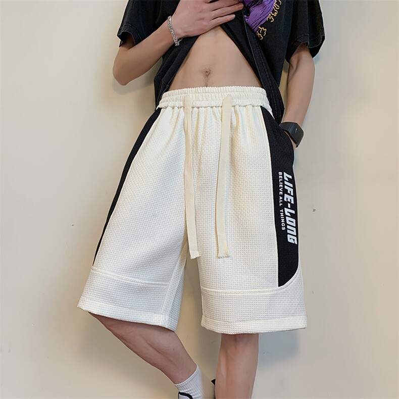 高品质潮流休闲短裤宽松大码五分裤A161-D9230-P45,男装休闲裤,电商A161