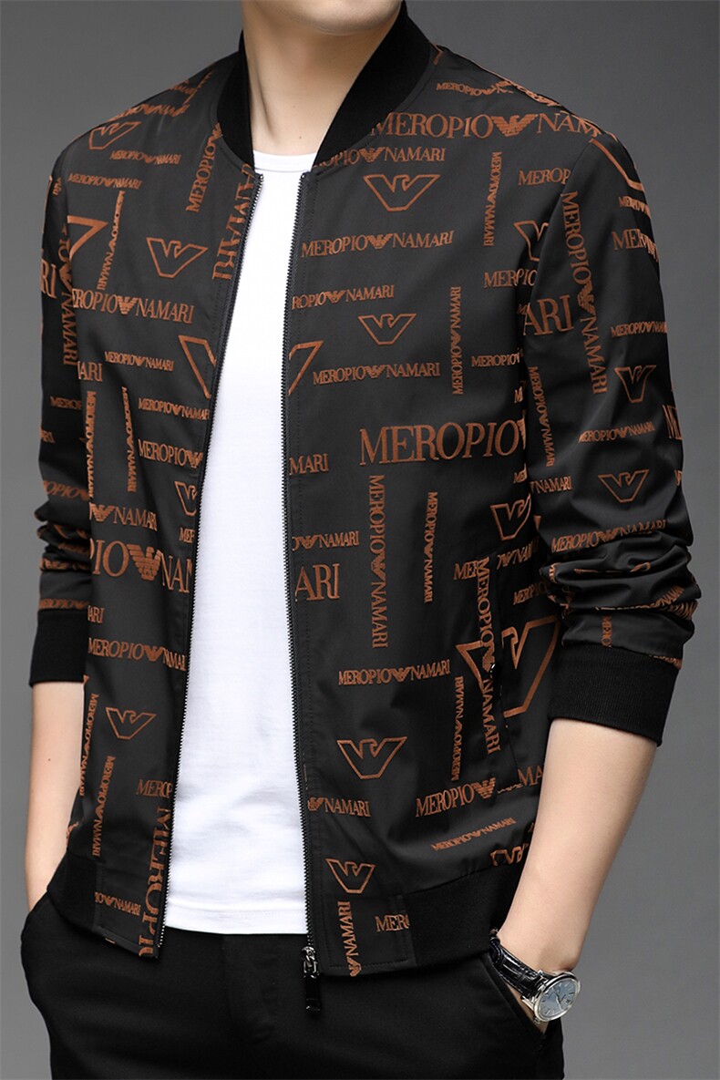 外套秋季新款韩版潮流棒球领夹克衫中年男休闲服HPNJK21157-P155,男装夹克,电商B212（原钱塘6029）