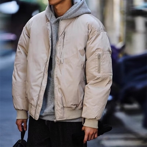 网络图现货 美式潮牌宽松痞帅小众设计感棒球服棉服外套JA766-P88图片