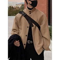 冬季翻领毛呢夹克男加厚短款呢子外套保暖呢料上衣JJW11，男装夹克，星座1116A（原606A-3）