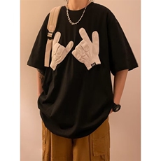 T恤圆领潮春夏季ins时尚潮牌男标准简约新款潮流体恤ST053-P33，男装T恤，星座412-2