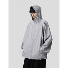 冰丝防晒服男式夏季薄款连帽夹克外套日系防紫外线夹克SF09-P40，男装夹克，星座1001-1