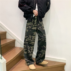 现货1万！KZ116-S-3XL-P40-美式弯刀水洗重磅350克迷彩裤卫裤，男装休闲裤，星座1811B