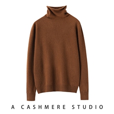 2025年秋季长袖套头无缝卷边堆堆领，女装羊绒衫，轻暖羊绒