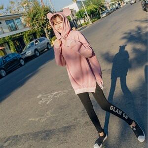 宽松 加绒 2021年秋季 甜美 卫衣/绒衫 清纯 休闲 时尚 韩版图片