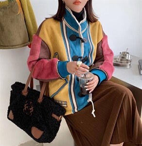 皮毛一体外套现货图片