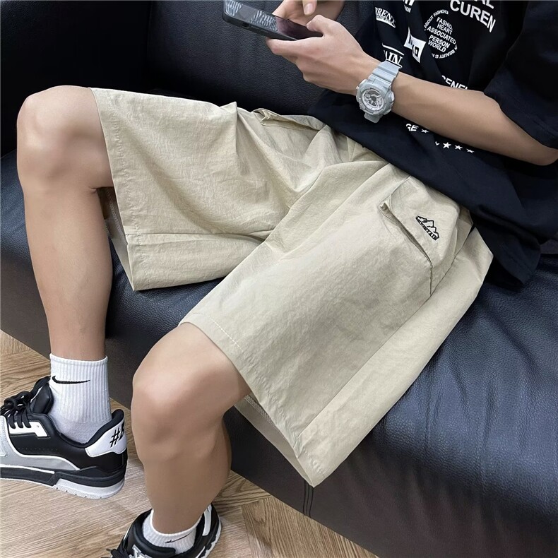 短裤男夏季日系复古潮牌速干机能五分裤RU2P28,男装休闲裤,星座1116-2