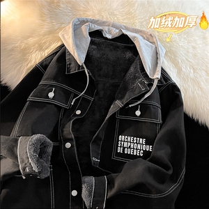JK3001J-P95-限价138M-5XL现货连帽加绒羊羔毛牛仔棉服cityboy