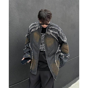 春秋高街牛仔外套男潮流夹克男外套休闲中性百搭上衣JK829-P85图片
