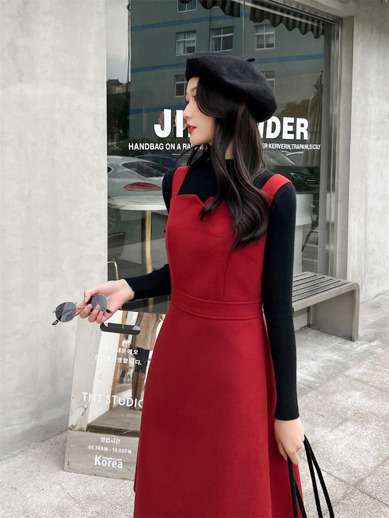 两件套连衣裙时尚潮流前线排单中，女装连衣裙，薇贵祖