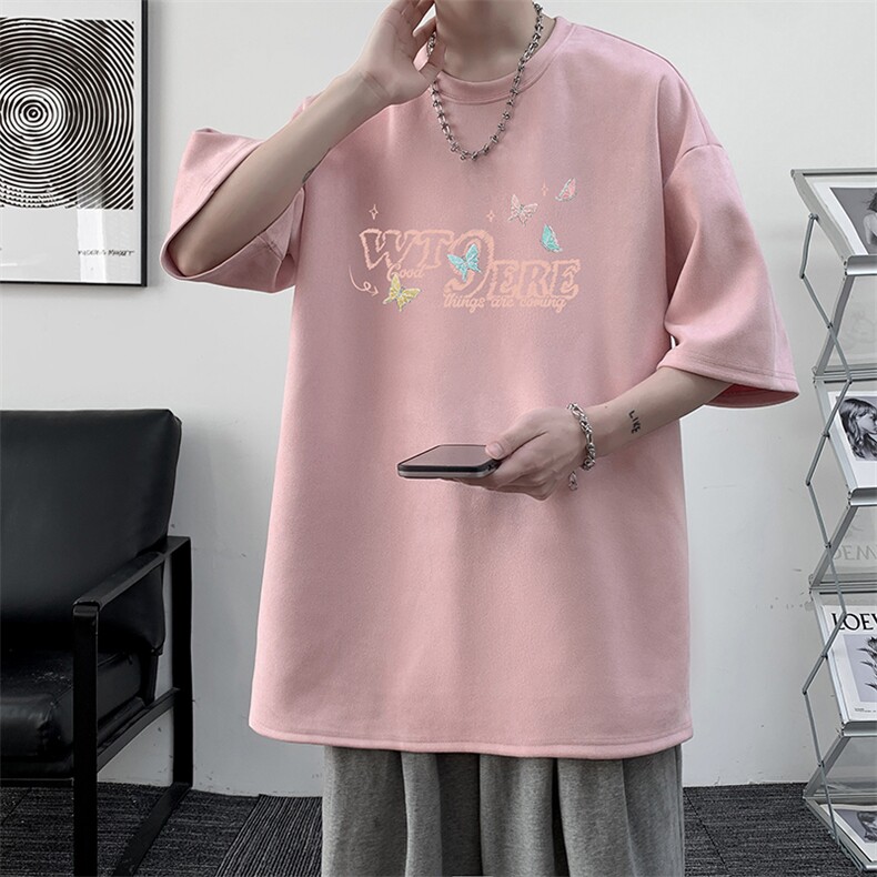 麂皮绒短袖t恤男大码半袖男JD82443-P25,男装T恤,电商A040