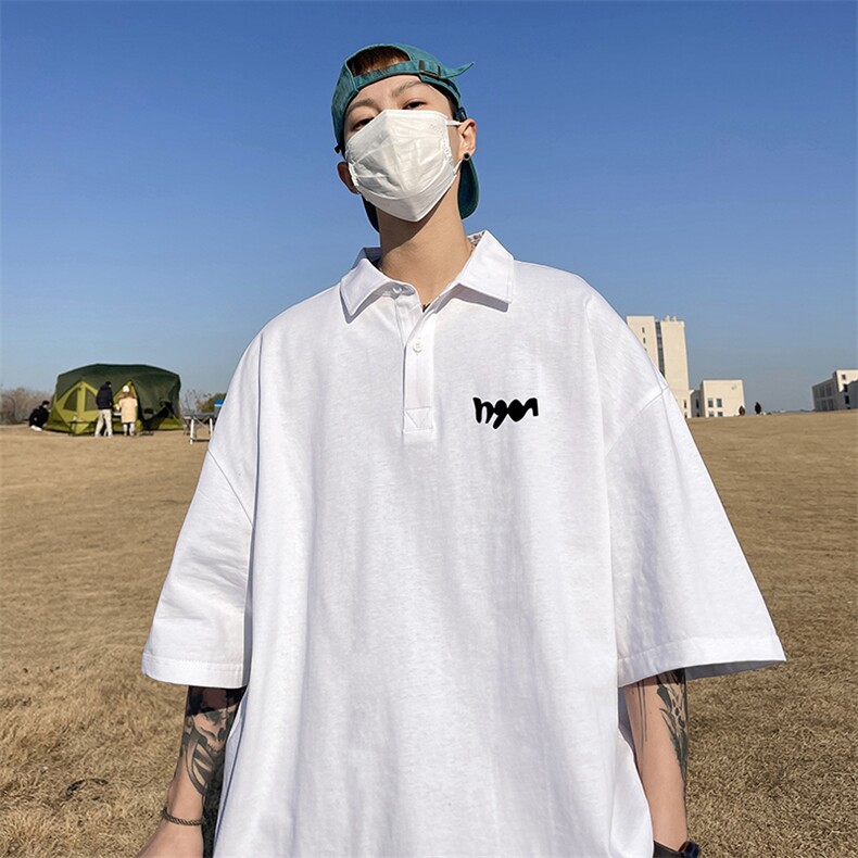 支持得物品质配合二开珠地网眼透气宽松短袖T恤翻领POLO衫PL101,男装T恤,电商A486