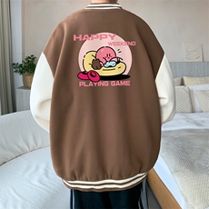 摇粒绒棒球服男大码开衫卫衣男夹克BF86313-P65，男装夹克，电商A040