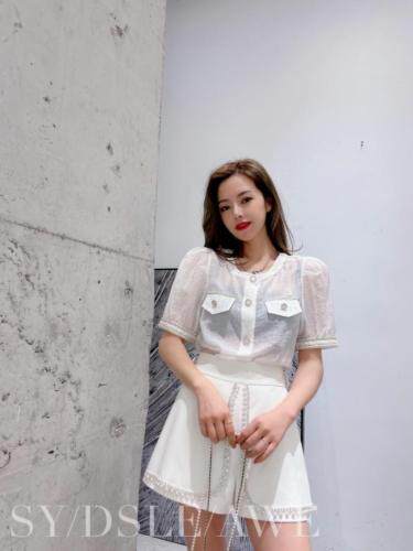 【92073】天丝小香风上衣，女装，迪盛靓点