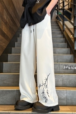 XZ616夏季新中式风刺绣冰丝裤休闲长裤TY2438P45控58，男装休闲裤，星座512A（原616）