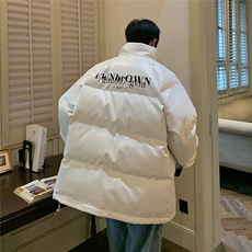 港风鳄鱼纹棉衣男手塞棉夹克PU皮棉服外套男8507P120控158，男装棉衣，星座226-1