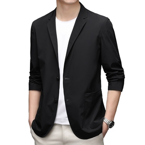 防晒衣2023夏季薄款透气中年男士防晒服外套户外衣服商务休闲西服图片