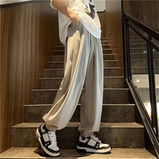 纯色运动裤直筒宽松春秋2025新款香蕉裤美式阔腿卫裤KK183-P40，男装休闲裤，星座911-3