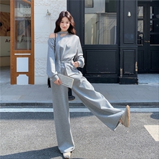 26春季新款斜肩套装6675-P185-K298，女装套装/套裙，2C317