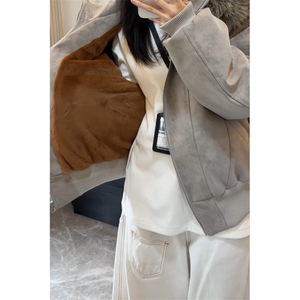 座山狮PU皮外套男立领连帽美式复古工装男装皮衣棉服M6818-P118图片