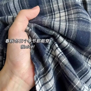 复古格子长袖衬衫男春秋宽松防晒衬衣外套衬衫 网图CS120-P32有货图片