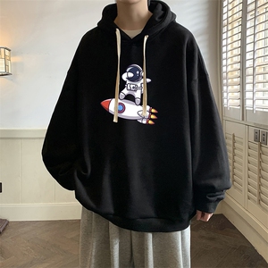 纯棉连帽卫衣男大码运动帽衫宽松薄WY2158-P35 加绒款-P40图片