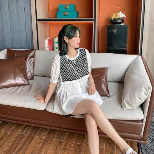 夏季拼接小衫，女装，斐媞梦 FTM