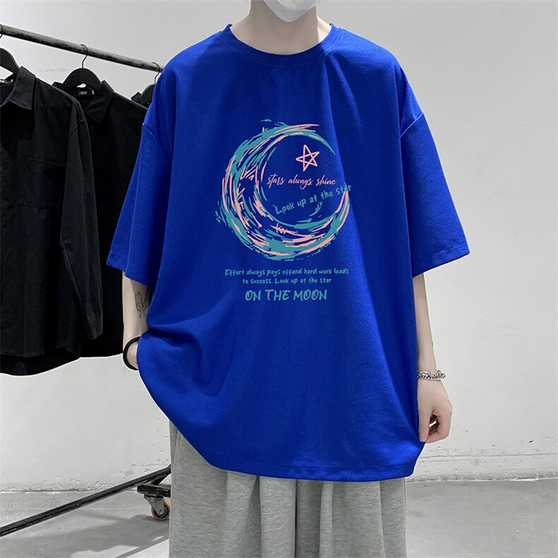 华夫格t恤男短袖男大码五分袖大皂风HT73341-P22,男装T恤,电商A040