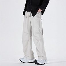 美式重磅高街大口袋宽松直筒休闲工装裤男A436-6226G-P95138，男装工装外套，电商A436