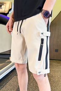 2025上新男士短裤美式潮牌高级设计感拉链装饰五分裤P25-P38控58图片