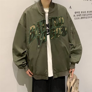 春秋拼色棒球服男女宽松夹克衫潮牌帅气休闲学生外套JK01053-P63