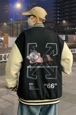 BQMF28-P90港风拼接棒球服男士棉服男棉袄男潮牌棒球服棉袄男潮牌，男装棉衣，电商B367