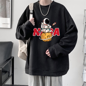 麂皮绒卫衣男大码重磅长袖t恤男 JW81289-P35图片
