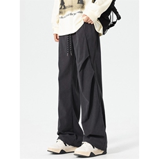 2024抖音款灯芯绒多色压折时尚简约多色休闲裤特价35，男装休闲裤，电商B388