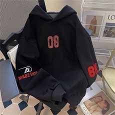 万针刺绣结构设计重磅秋冬全棉高品质美式高街连帽卫衣外套Y7814，女装短外套，电商A486-1