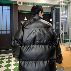 港风鳄鱼纹钢印字母设计棉衣大码潮流休闲棉衣男MY77728P128控168，男装棉衣，星座227-7