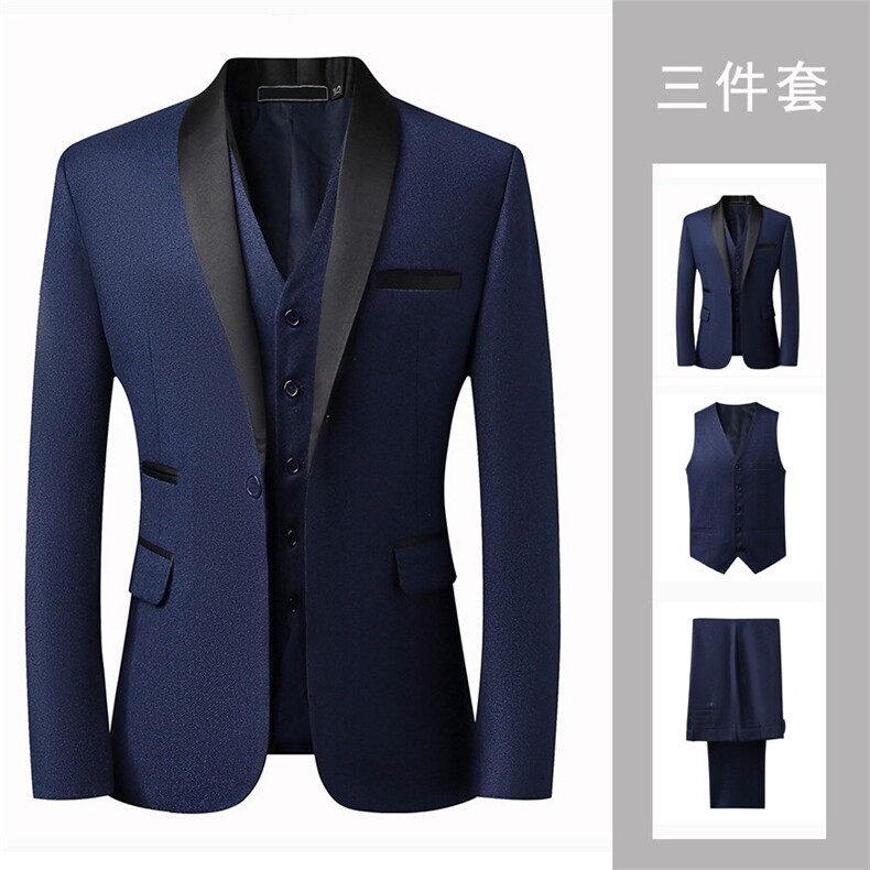 T3Z8622P218新款suit毛呢西服男伴郎服男士高级感男式西装套装男,男装西服,星座510A-2