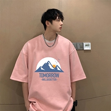 麂皮绒短袖t恤男大码半袖男JD82235-P25，男装T恤，电商A040