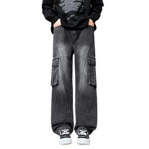 【现货】2025秋冬新款潮流气质宽松阔腿直筒宽松牛仔裤2170-P50图片