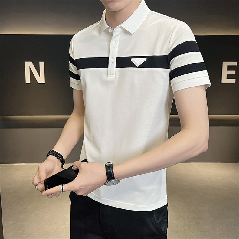 上身效果很好夏季短袖T恤翻领Polo衫大码高级感半袖T0231-P55，男装T恤，电商D342