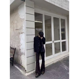 1506/QW010/P72韩版潮流男士上衣帅气宽松港风男春秋百搭休闲西服图片
