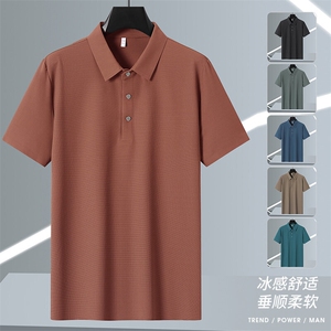 2025年夏季新品 翻领Polo冰丝短袖 锦纶品质HS1367-P38图片