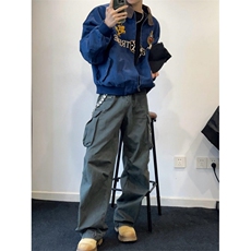 WE1779-P70美式街头底特律刺绣立领夹克外套男女，男装夹克，电商B323A